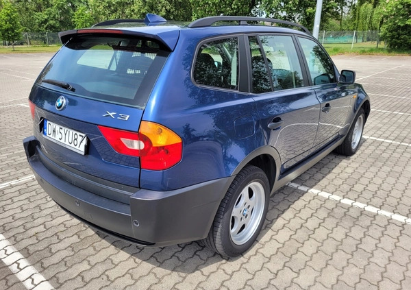 BMW X3 cena 24500 przebieg: 194000, rok produkcji 2005 z Wilamowice małe 211